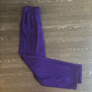 ST. JOHN Knit Slacks in Deep Purple, Never Worn.